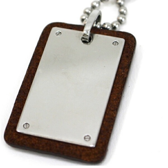 Dolce and Gabbana Silver Dog Tag Pendant Necklace - Picture 4 of 12